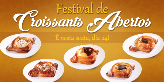 Croissants Abertos Recheados