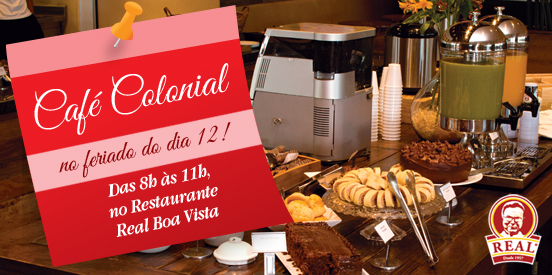 Neste feriado, esperamos você para um delicioso Café Colonial!