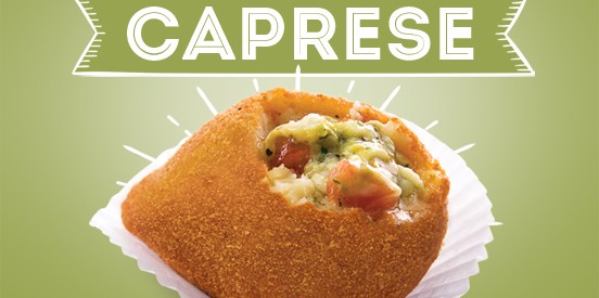 Coxinha Caprese, a Coxinha do Mês de Julho